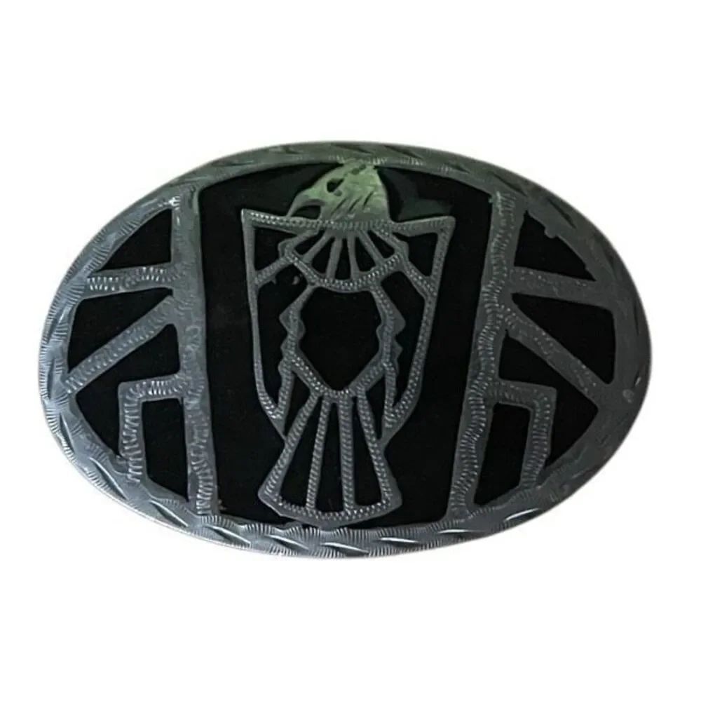 COLORADO SILVER STAR NAVAJO BELT BUCKLE